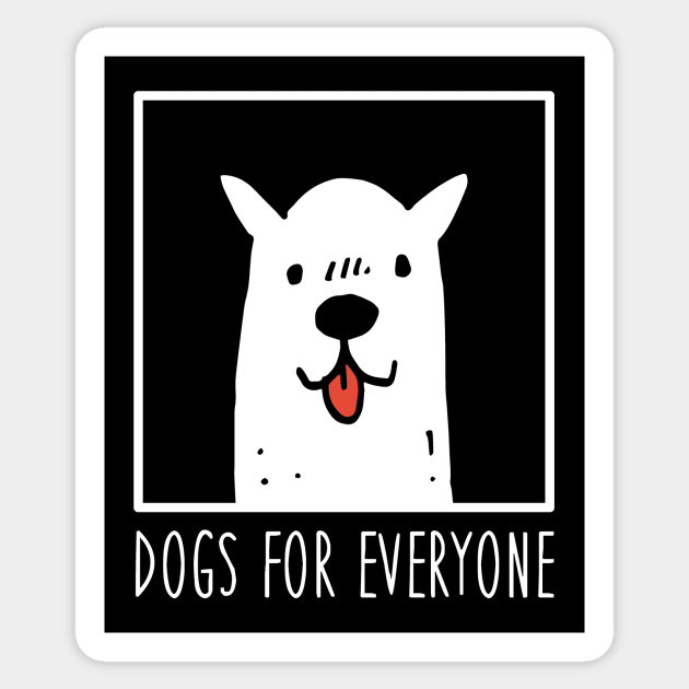 Dogs for Everyone Sticker by deificusArt